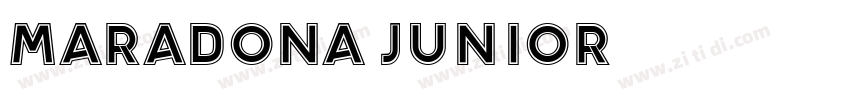 Maradona junior字体转换